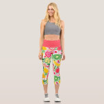 Tropical Fruit  Watercolor Summer Pattern Capri Leggings<br><div class="desc">Add a splash of color and tropical flair to your wardrobe with the Tropical Fruit Watercolor Summer Pattern Capri Leggings. These leggings feature a vibrant and playful design of watercolor tropical fruits, perfect for embracing the summer season. Crafted for comfort and style, they are ideal for workouts, casual outings, or...</div>