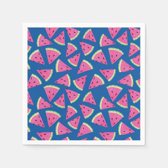 Tropical Fruit Watermelon pattern Napkins (Front)