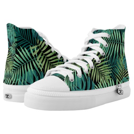 Tropical Fruits And Foliage High-top Sneakers