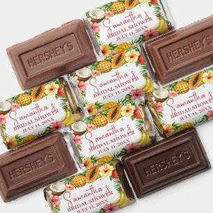 Tropical Fruits Coconut Hawaiian Bridal Shower Hershey's Miniatures