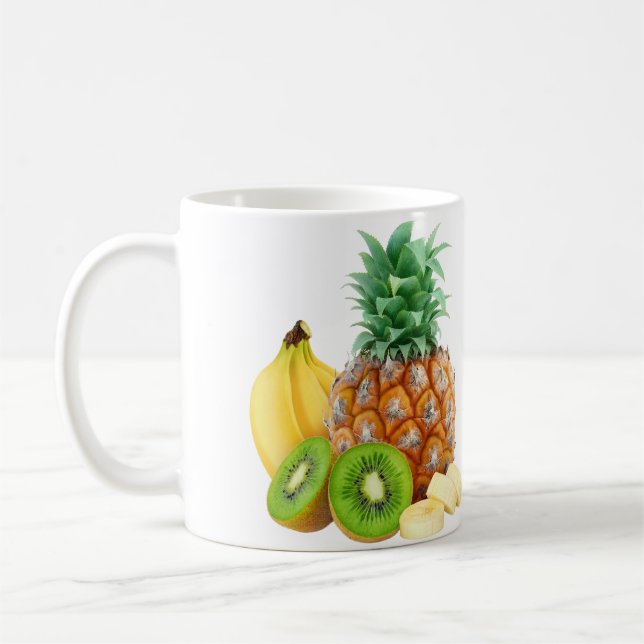Tropical fruits coffee mug (Left)