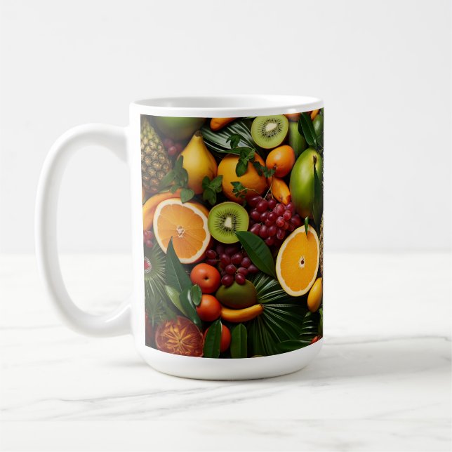 Tropical Fruits Coffee Mug (Left)
