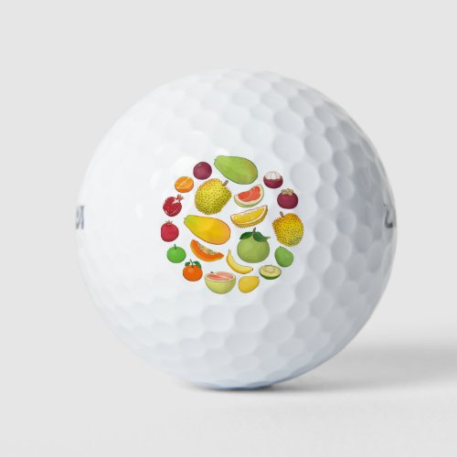 Tropical Fruits Golf Balls