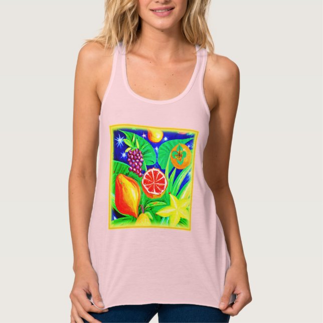 Tropical Fruits in the Sky. Buy Now Tank Top (Front)