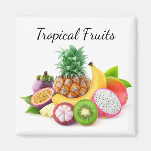 Tropical fruits magnet