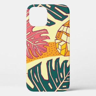 Tropical fruits,pattern design iPhone 12 case