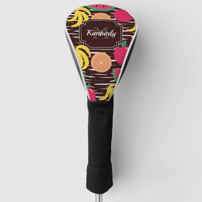 Tropical Fruits Pattern Golf Head Cover (Front)