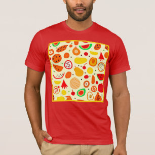 Tropical Fruits Pattern T-Shirt