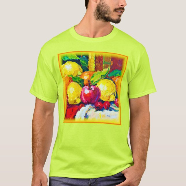 Tropical Fruits Pianting. Buy Now T-Shirt (Front)