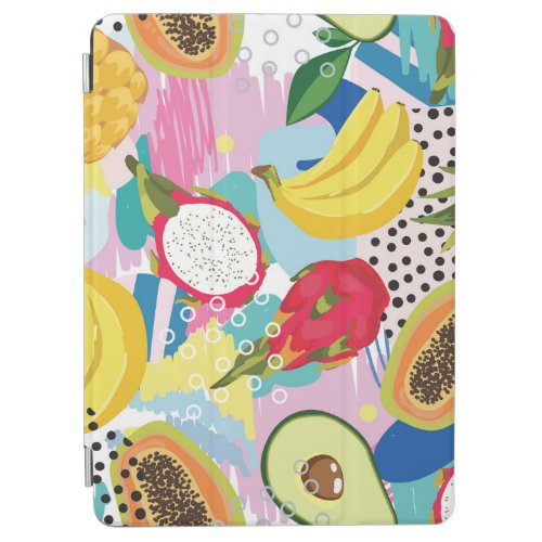 Tropical Fruits Seamless Vintage Pattern iPad Air Cover
