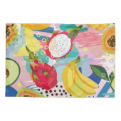 Tropical Fruits, Seamless Vintage Pattern. Pillow Case (Back)