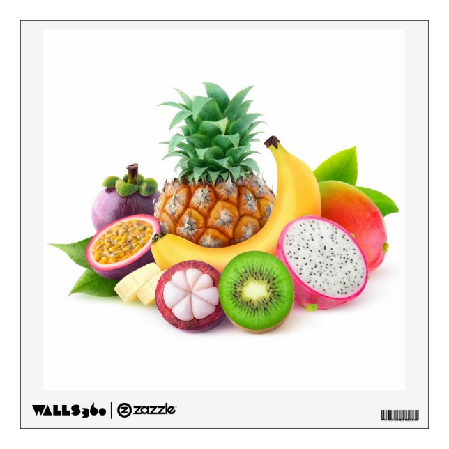 Tropical fruits wall decal (Front)