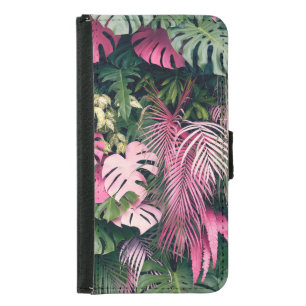Tropical Full Background Trees Samsung Galaxy S5 Wallet Case