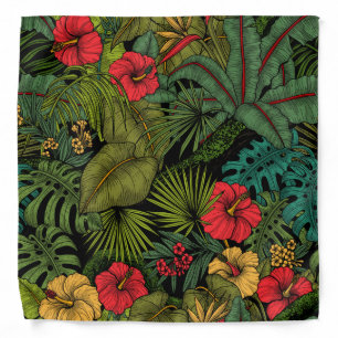 Tropical garden bandana