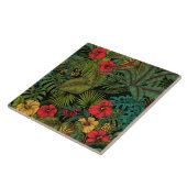 Tropical garden ceramic tile | Zazzle