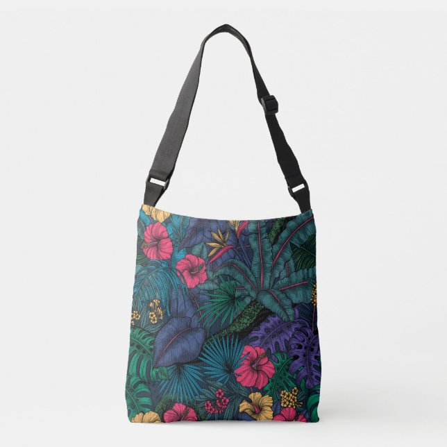 Tropical garden crossbody bag (Front)