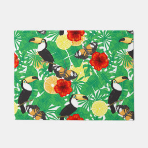 Tropical garden doormat