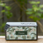 Tropical Garden Floral Orchid | Add Your Name Bluetooth Speaker (Insitu(Outdoor))