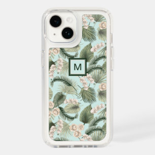 Tropical Garden Floral Orchid & Palm Pattern Speck iPhone 14 Case