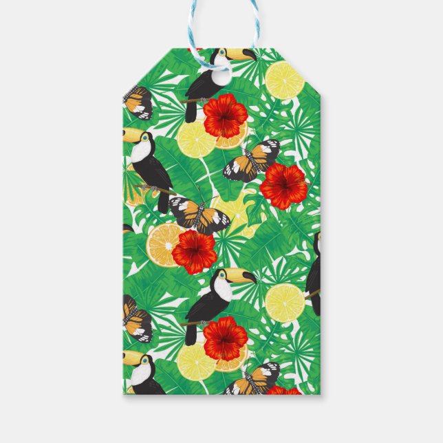 Tropical garden gift tags (Front)