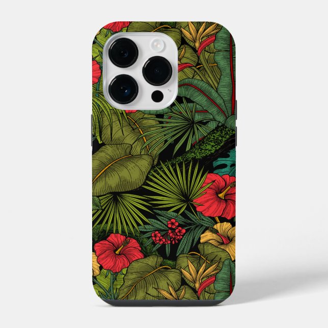 Tropical garden iphone case (Back)