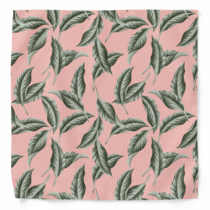 Tropical Garden Leaves Pattern Bandana