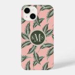 Tropical Garden Leaves Pattern iPhone 14 Case