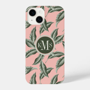 Tropical Garden Leaves Pattern iPhone 14 Case