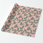 Tropical Garden Leaves Pattern Wrapping Paper
