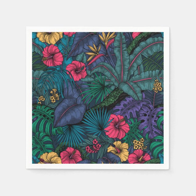 Tropical garden napkins (Front)