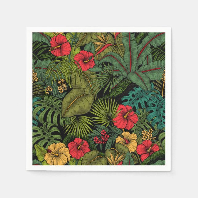 Tropical garden napkins (Front)