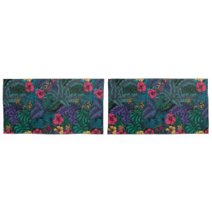 Tropical garden pillow case