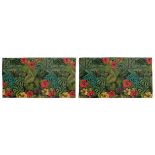 Tropical garden pillow case