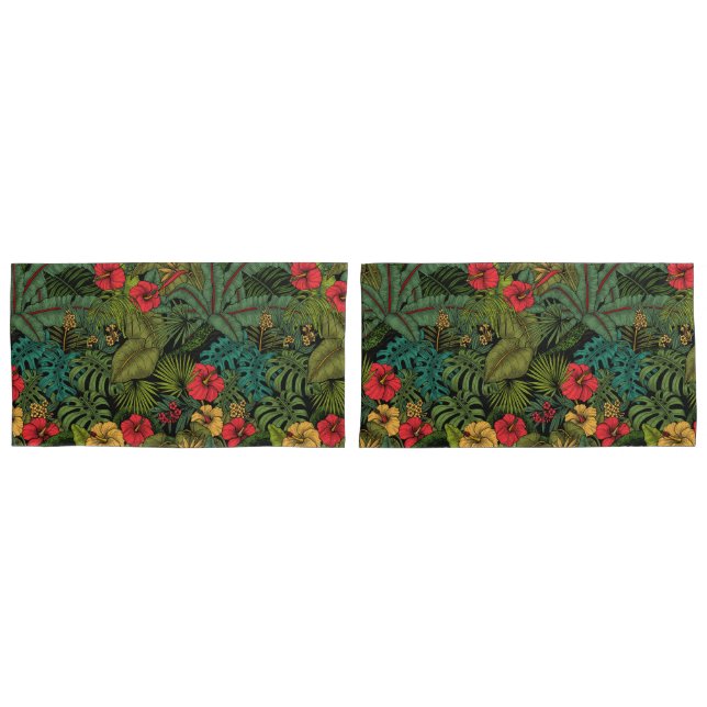 Tropical garden pillow case (Front-Set)