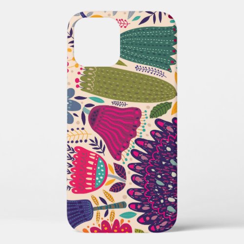 Tropical garden spring pattern collection iPhone 12 case