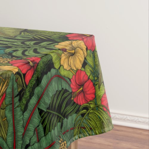 Tropical garden tablecloth