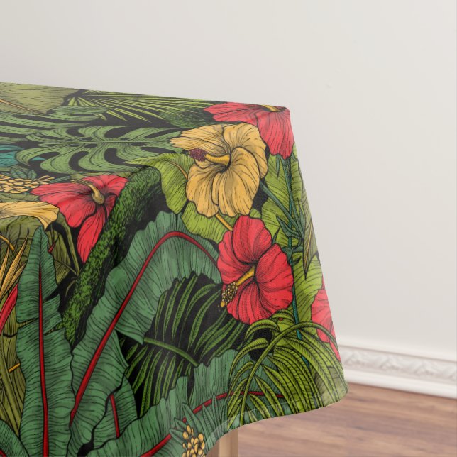Tropical garden tablecloth (In Situ)