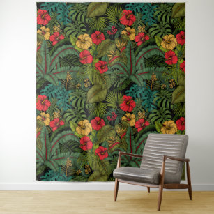 Tropical garden tapestry