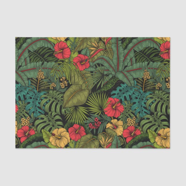 Tropical garden tissue paper (Front)