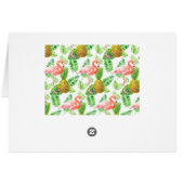 Tropical garden watercolor pattern (Back Horizontal)