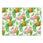 Tropical garden watercolor pattern (Front Horizontal)