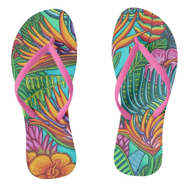 Tropical Gems Flip Flop Design II (Footbed)