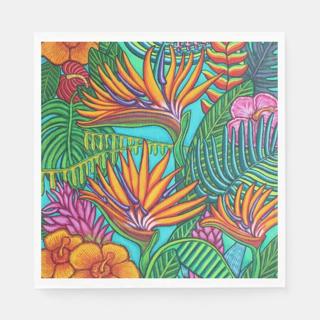 Tropical Gems Paper Napkins (Front)