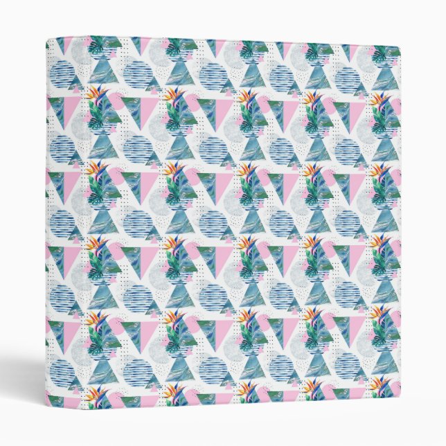 Tropical Geometric Pattern Binder (Front/Spine)