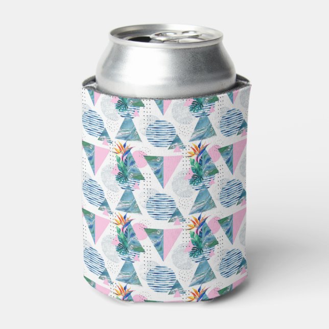 Tropical Geometric Pattern Can Cooler (Can Front)