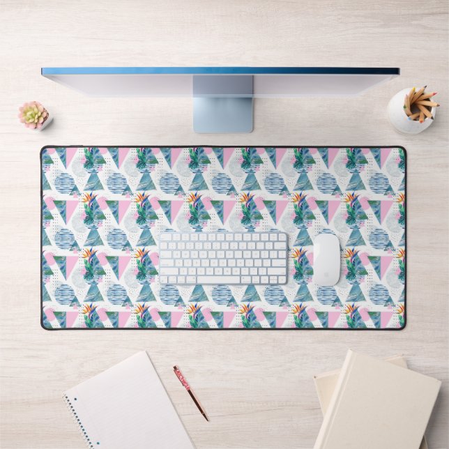 Tropical Geometric Pattern Desk Mat (Office 1)