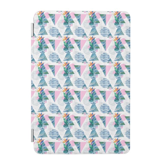 Tropical Geometric Pattern iPad Mini Cover (Front)