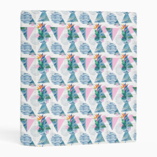 Tropical Geometric Pattern Mini Binder