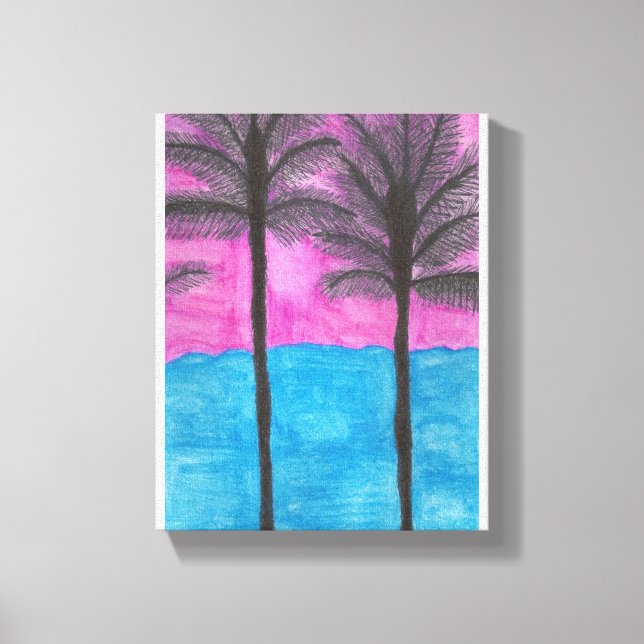 Tropical Getaway Canvas Art Print (Front)