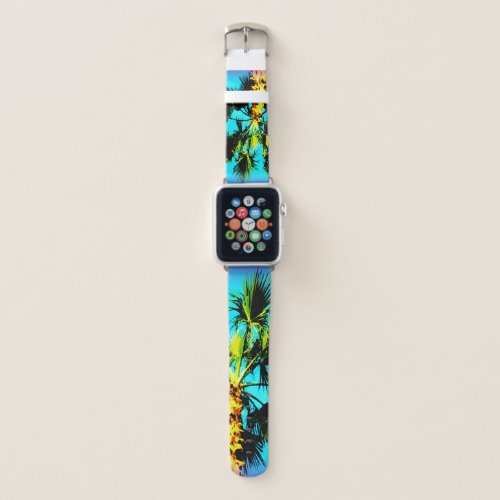 Tropical Getaway Palm Trees Natural Beauty Apple Watch Band